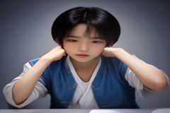 妈妈做低幅度扭腰摆胯动作，双手叉腰，髋部小幅度左右平移，展示产后韵律操核心激活动作